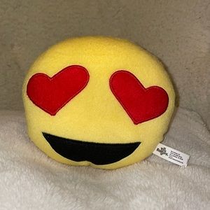 Heart eyes emoji plush
